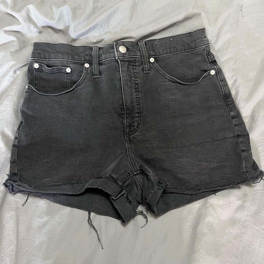Madewell Black Jean Shorts